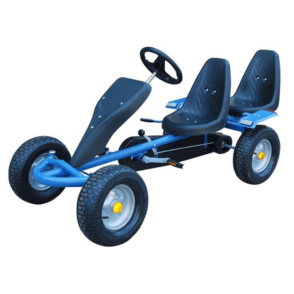 Машина на педалях. Веломобиль Volare Mini go Kart (998) Blue. Ectake go-Kart Gokart go Kart Pedal 2 Seater Outdoor Toy Racing fun Cart (Blue). Машинка с педалями. Детская педальная машина.