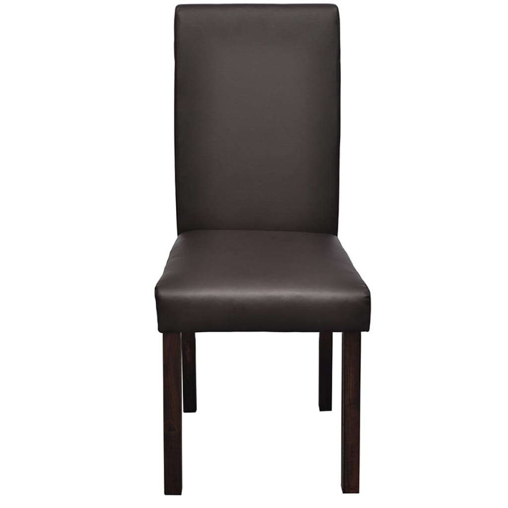 

vidaXL Eetkamerstoelen 6 st kunstleer bruin