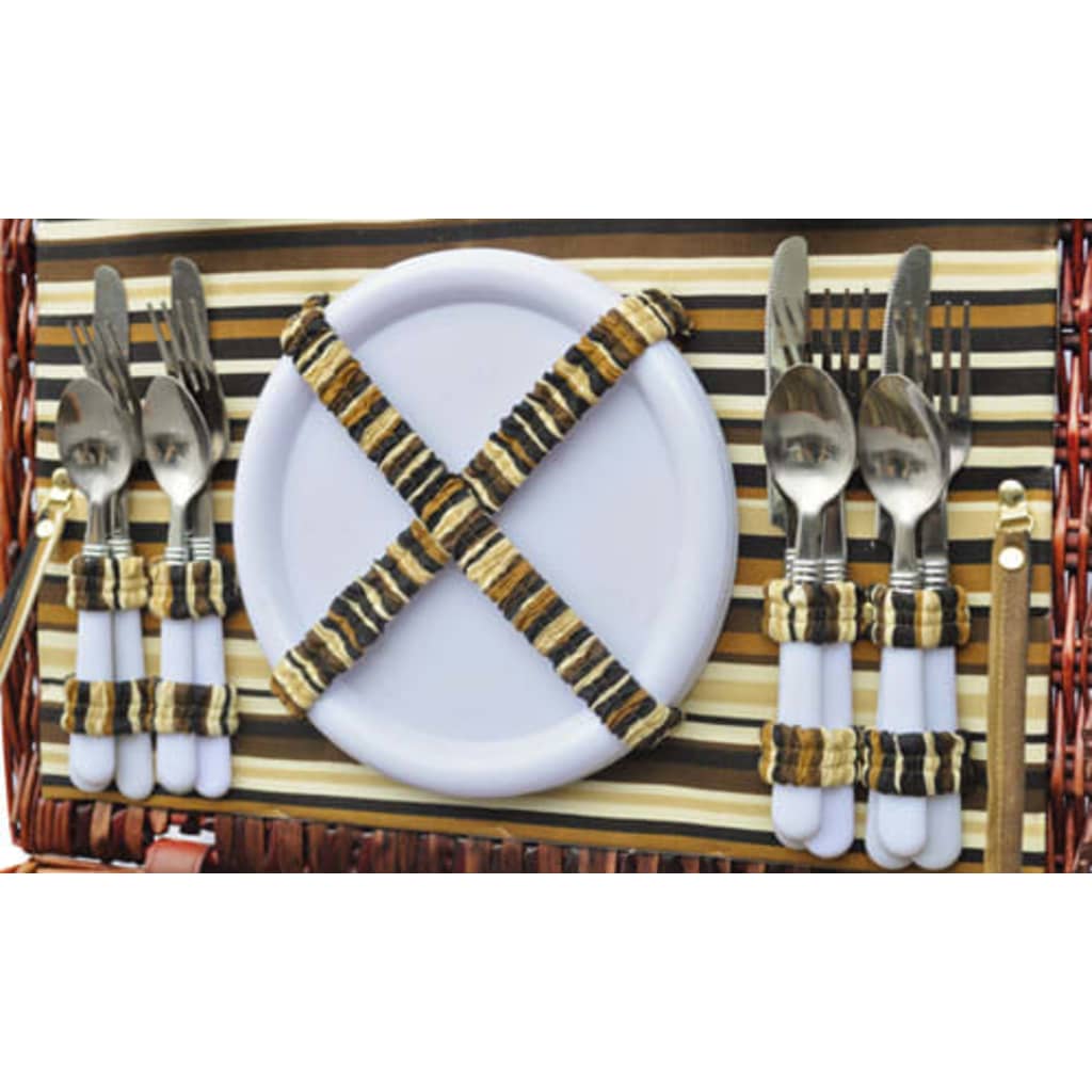 

vidaXL Picknickmand 4-persoons 45x30x20 cm