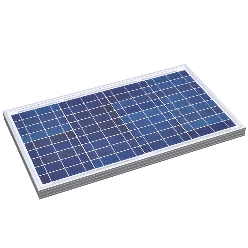 vidaXL bærbart solpanel 30 W aluminium