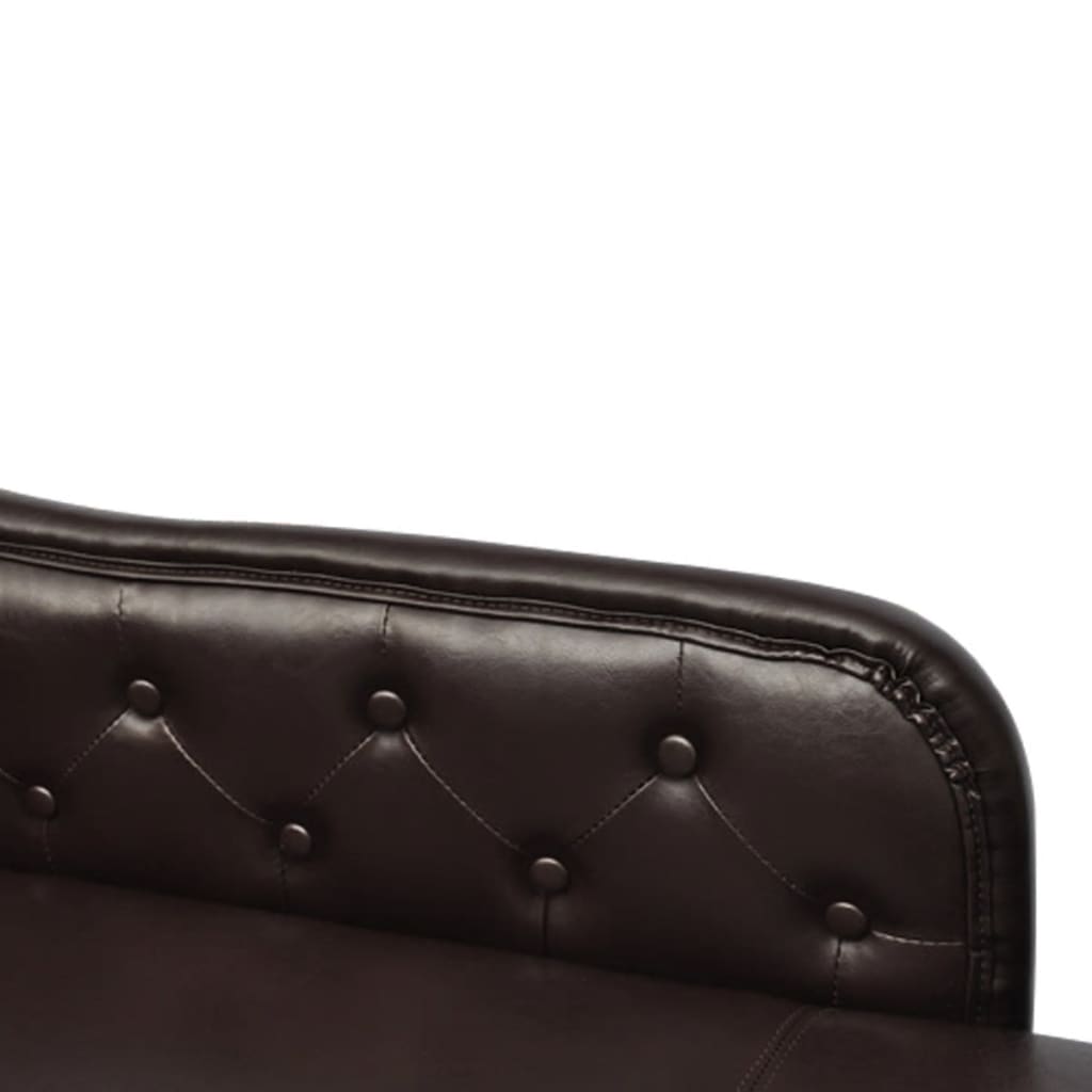 

vidaXL Chesterfield Chaise Longue (bruin)