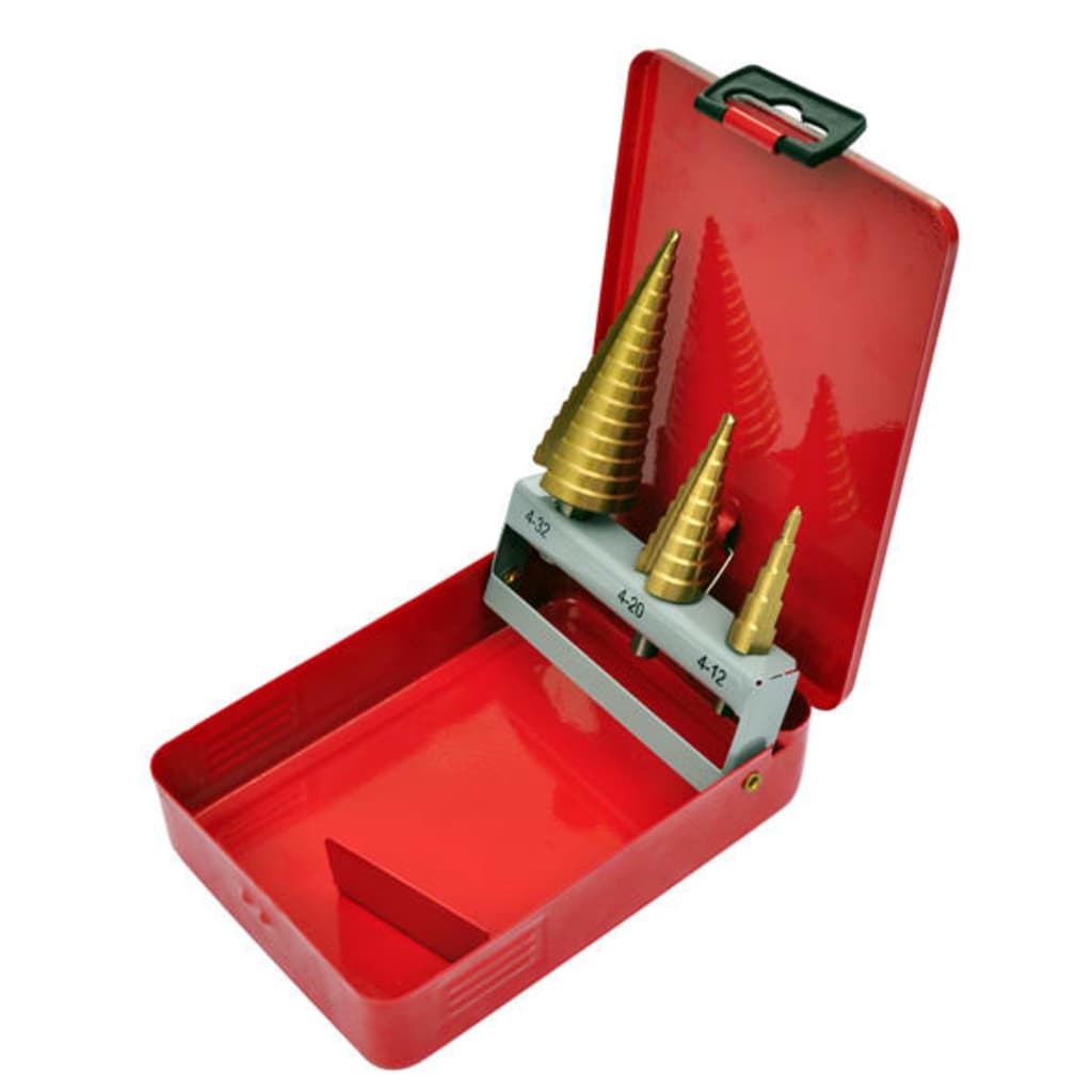 vidaXL Set burghie elicoidale, 3 piese, HSS