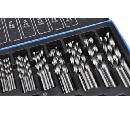 vidaXL 170 Piece Twist Drill Bit Set HSS