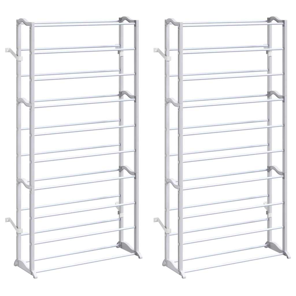 vidaXL 2 x Stojan na obuv / botník 10 patrový