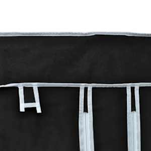 Skládací skříň černá 110 x 45 x 175 cm - obrázek 5