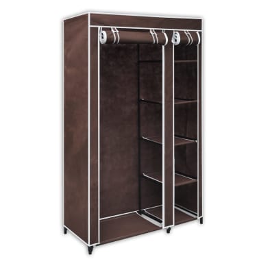 Vidaxl Fabric Wardrobe Brown Vidaxl Com