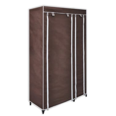 Vidaxl Fabric Wardrobe Brown Vidaxl Com