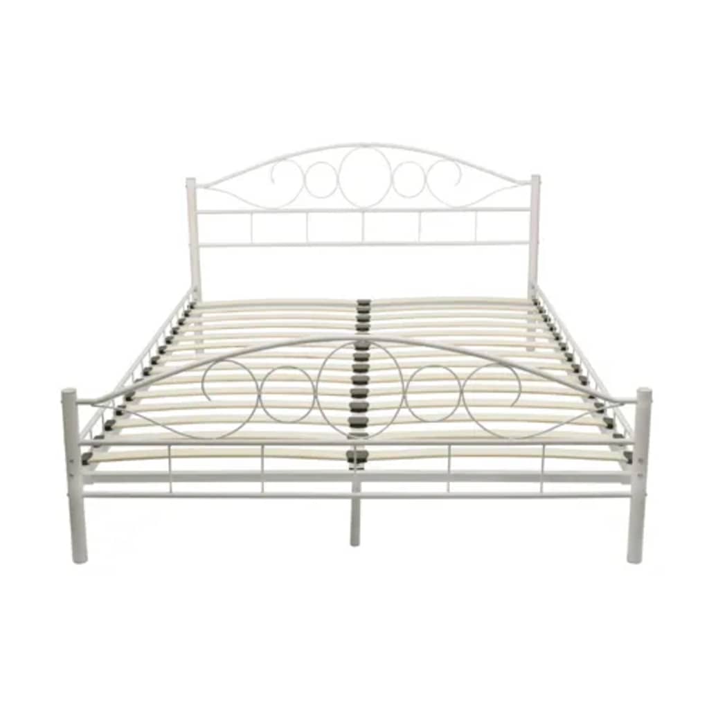 

vidaXL Bedframe metaal wit 140x200 cm