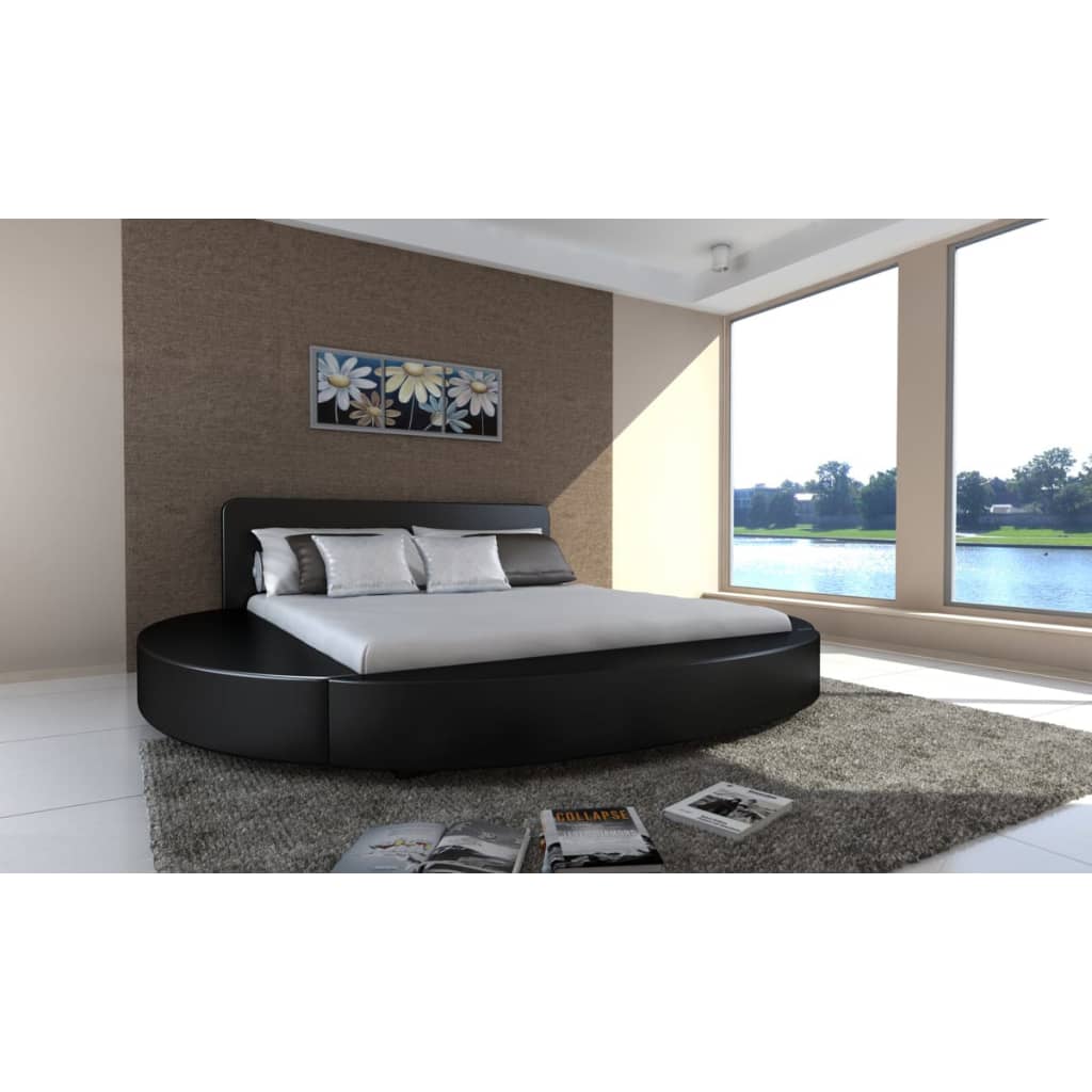 

vidaXL 2-persoons bed Cerchio zwart 180 x 200 cm