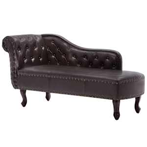 Lenoška tmavě hnědá umělá kůže - obrázek 2