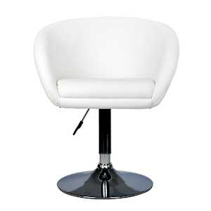 vidaXL Baro taburetės, 2vnt., baltos, dirbtinė oda