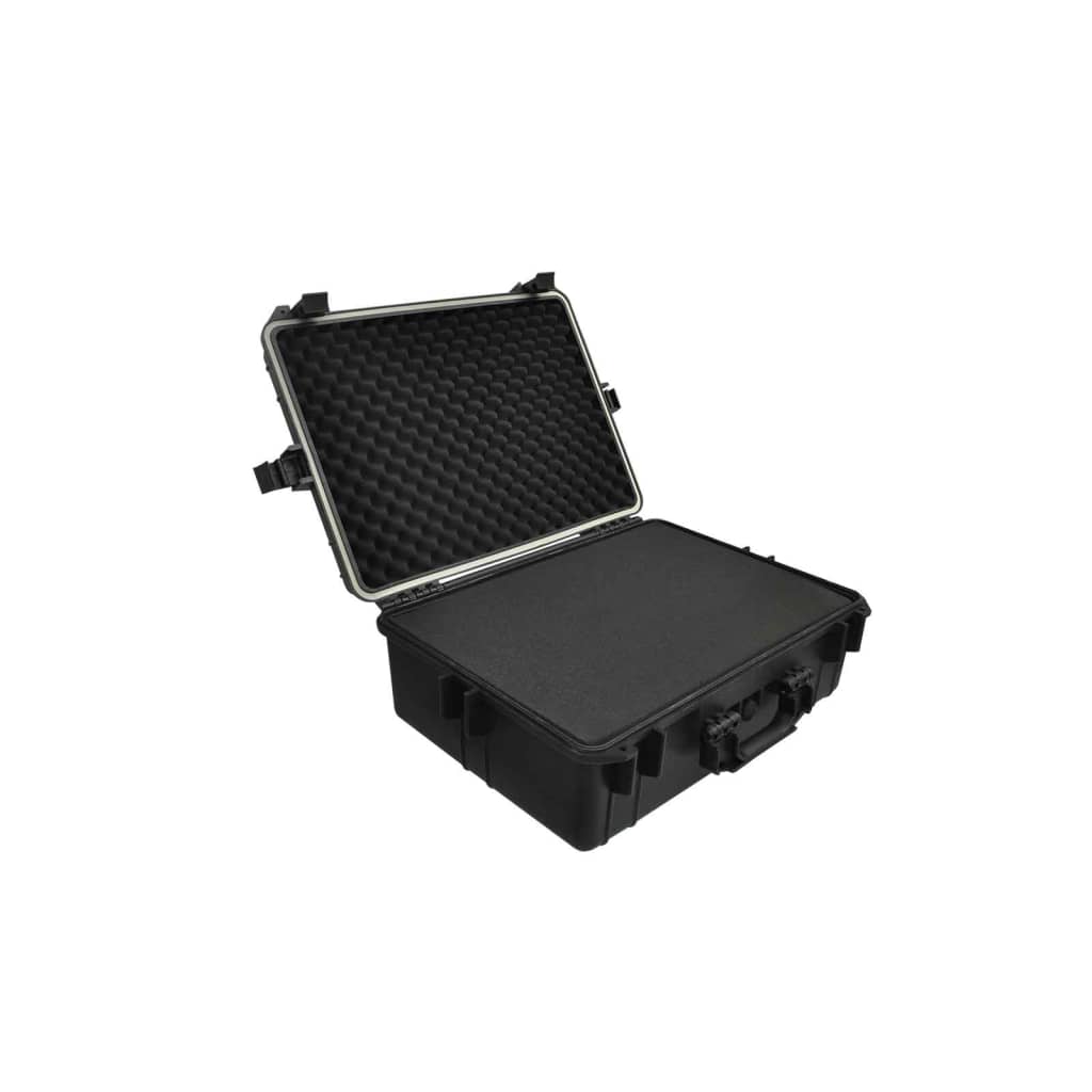 5: vidaXL hard-case transporttaske med skum 35 L sort