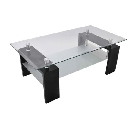 coffee table vidaxl tabletop gloss safety glass