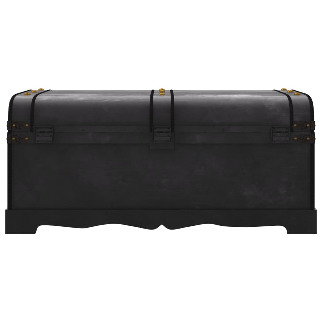 Coffre De Rangement En Bois Large Noir VidaXL 18 width=274