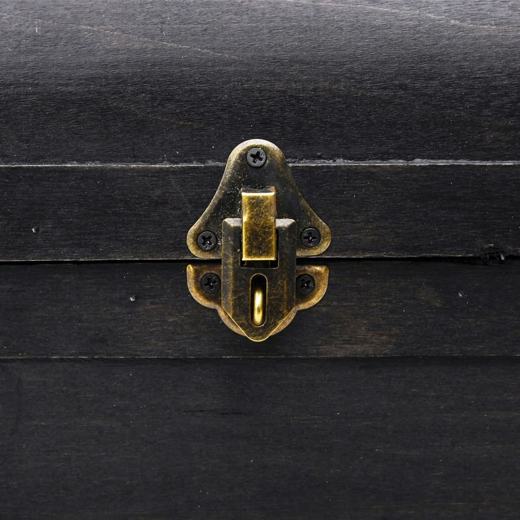Coffre De Rangement En Bois Large Noir VidaXL 20 width=274