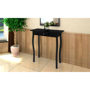 vidaXL Mesa consola MDF preto