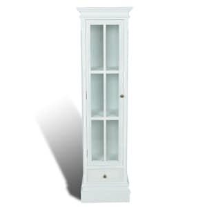 Elegantní knihovna se 3 policemi bílá dřevěná - obrázek 2