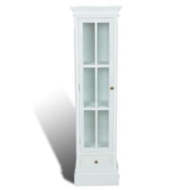 vidaXL Chic Bookcase Cabinet with 3 Shelves White Shabby ...