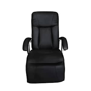 vidaXL Fauteuil de massage Noir Similicuir