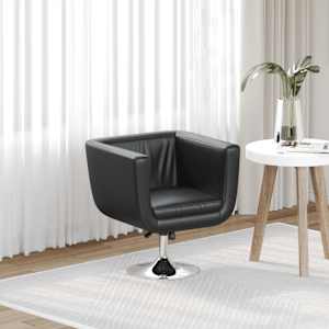 Barski stol črno umetno usnje