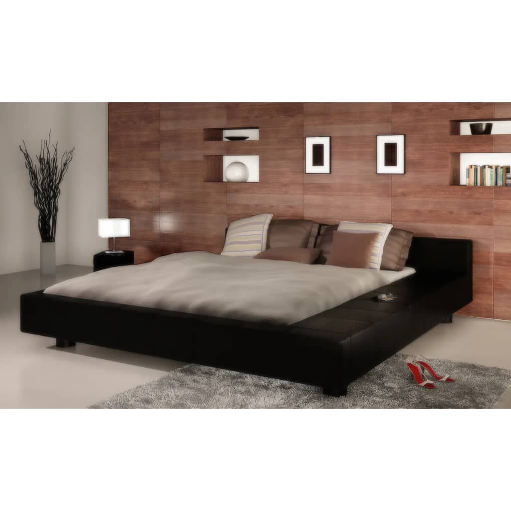 

vidaXL Bedframe kunstleer zwart 180x200 cm