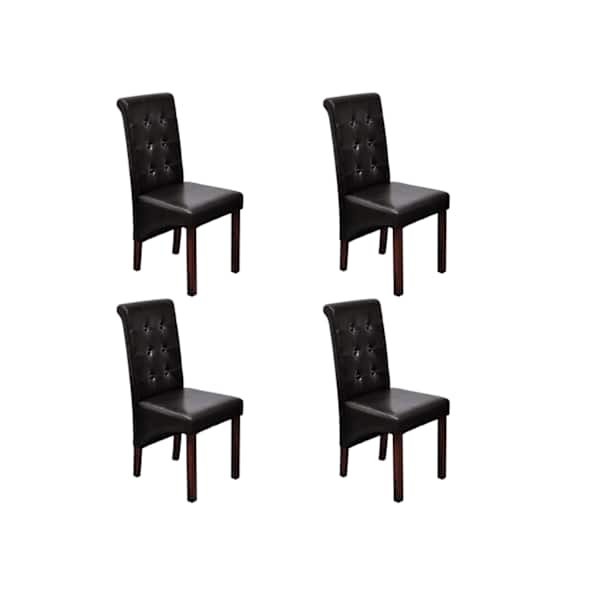 vidaXL s&ouml;&ouml;gitoolid 4 tk, pruun, kunstnahk