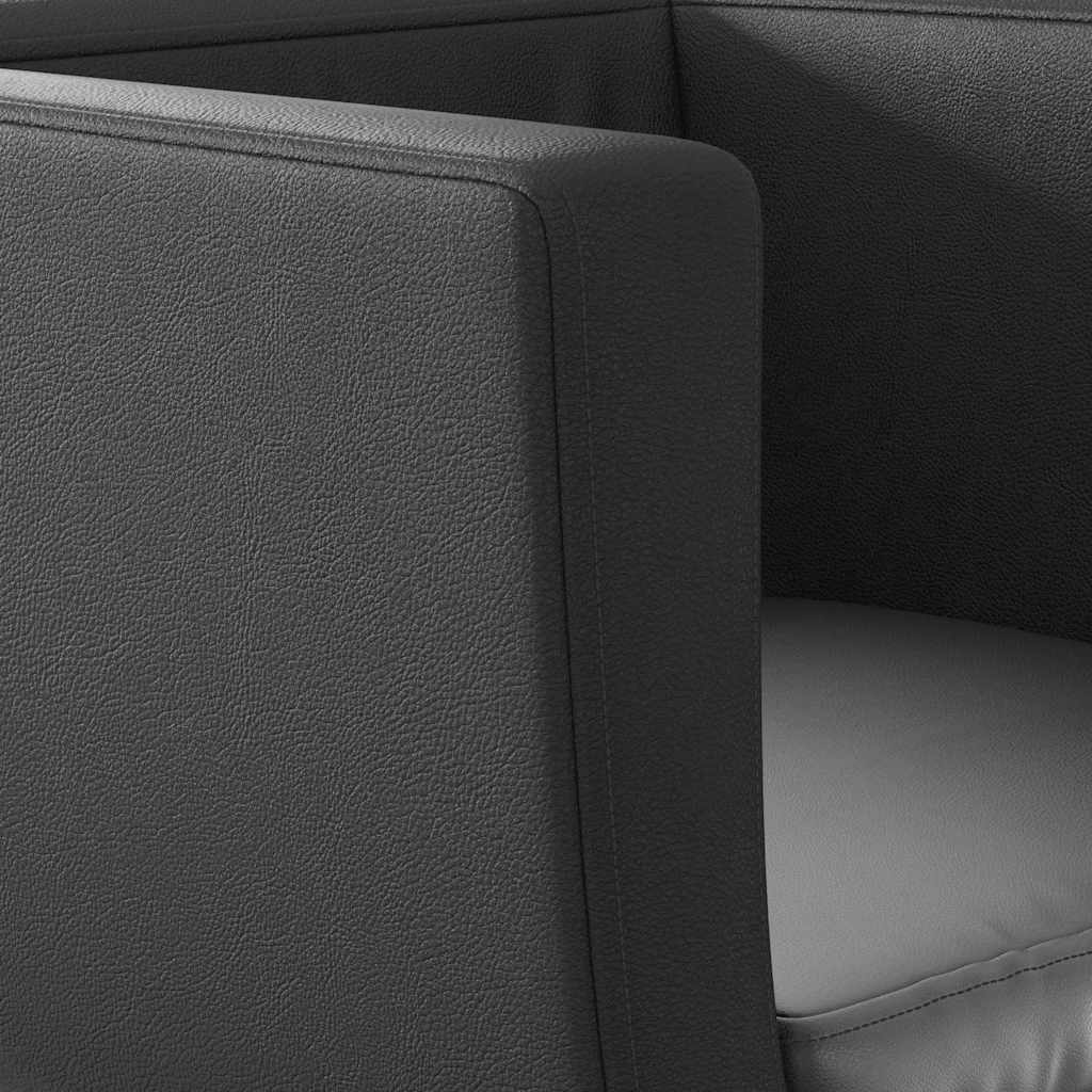 2 db fekete műbőr bárszék