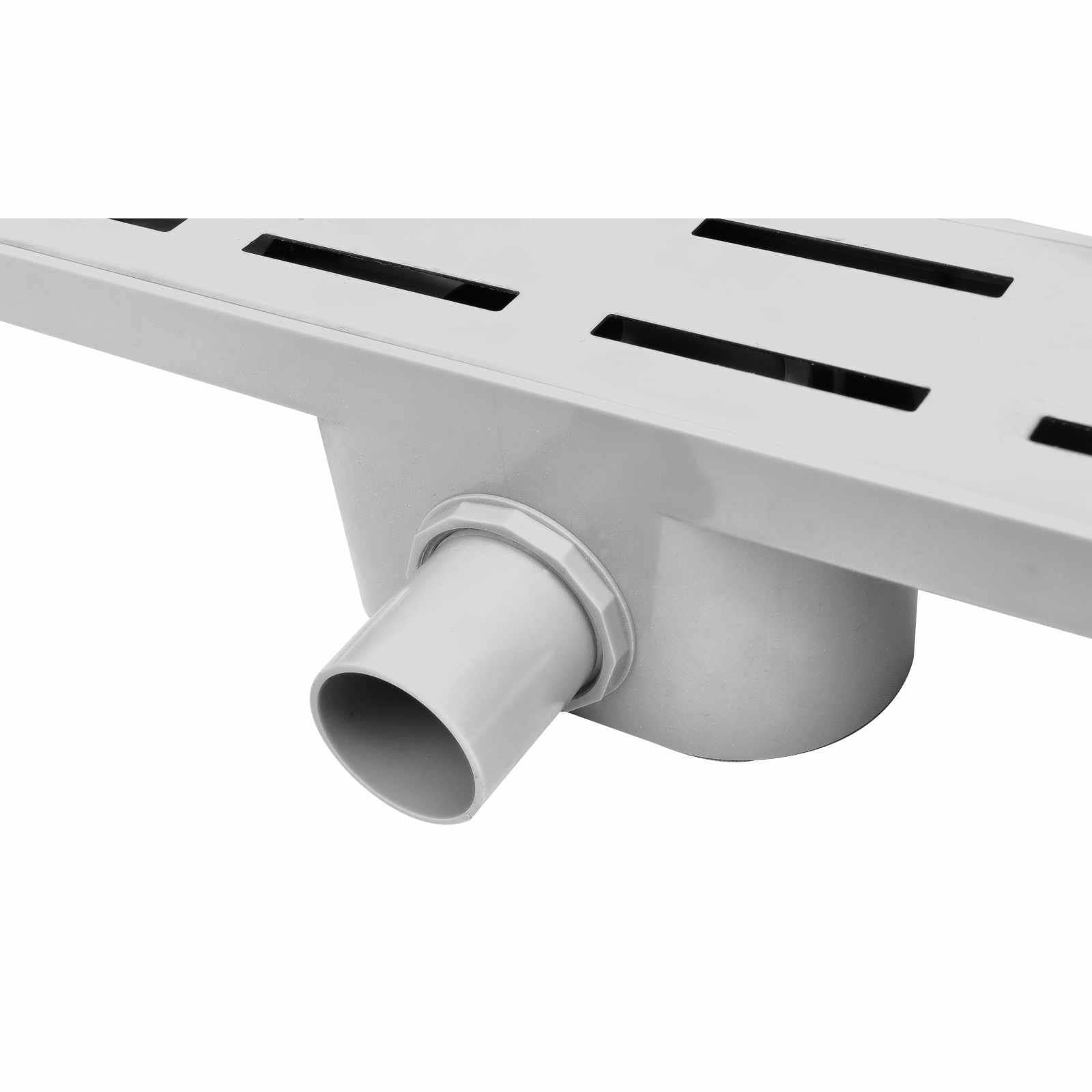 vidaXL Afvoeren Wit 88 x 8.8 x 8.5 cm Metaal