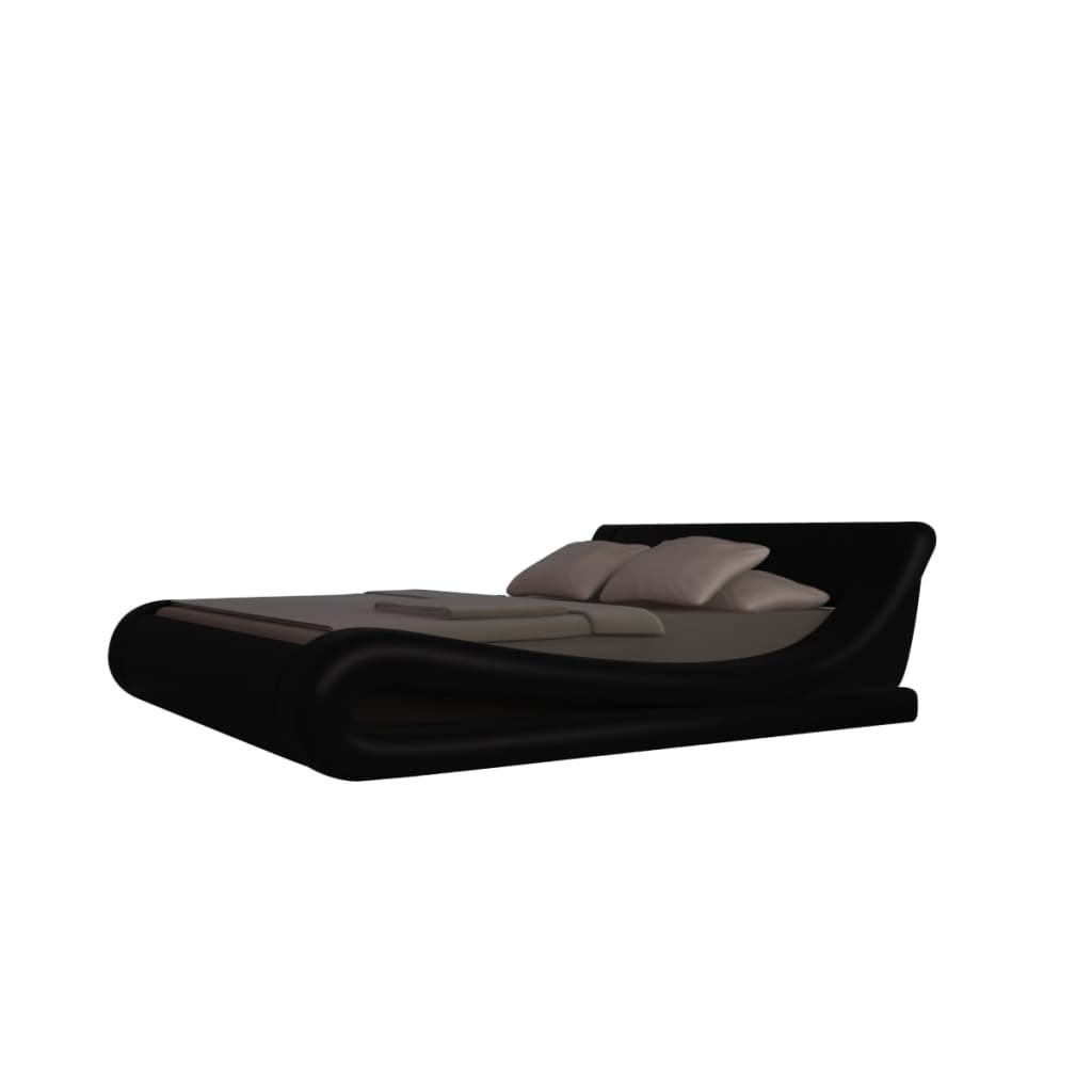 

vidaXL Imitatie leren Bed Zwart 180 x 200 cm