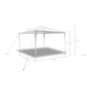 pyramidový party stan / zahradní altán 3 x 3 m - obrázek 5