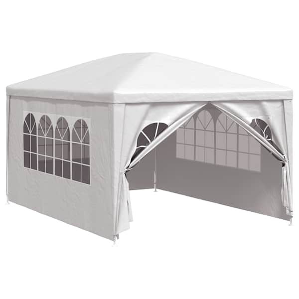 vidaXL peotelk 3 x 4 m, valge