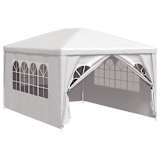 vidaXL Tente de réception 3 x 4 m Blanc