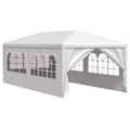 vidaXL 10' x 20' White Party Tent with 6 Walls