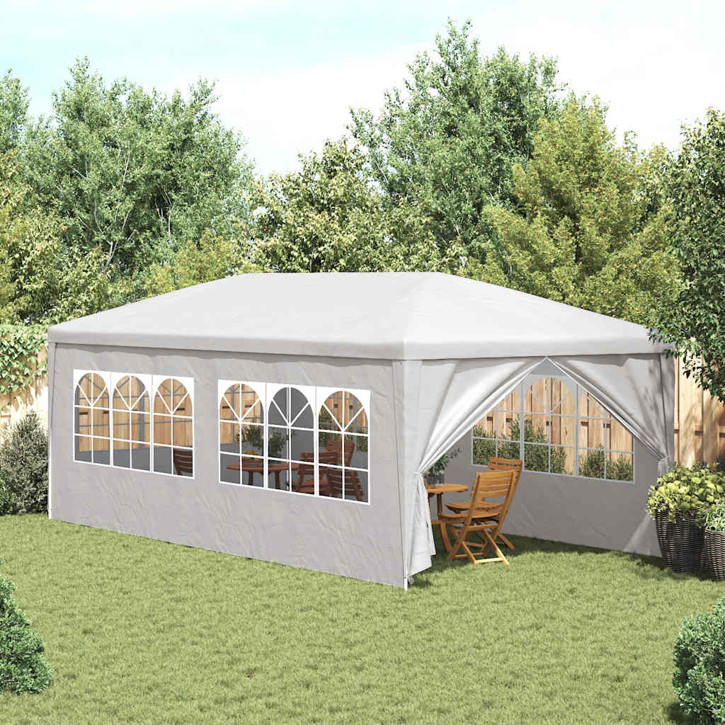 vidaXL Cort de petrecere, alb, 3 x 6 m