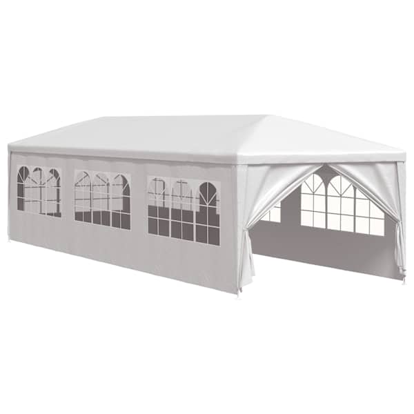 vidaXL peotelk 3 x 9 m, valge