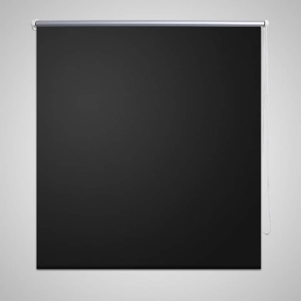 vidaXL Verdunkelungsrollo Verdunklungsrollo 80 x 175 cm schwarz