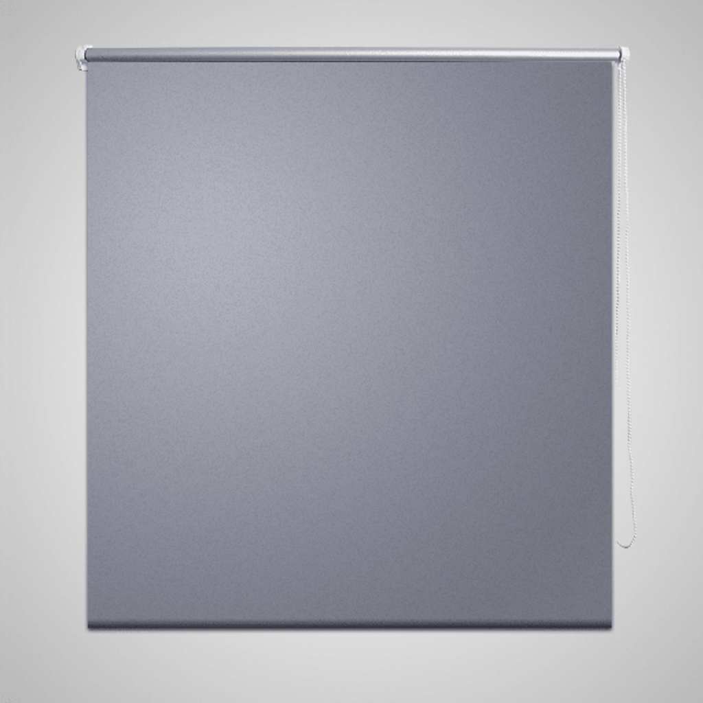 vidaXL Verdunklungsrollo 100x175 cm Grau