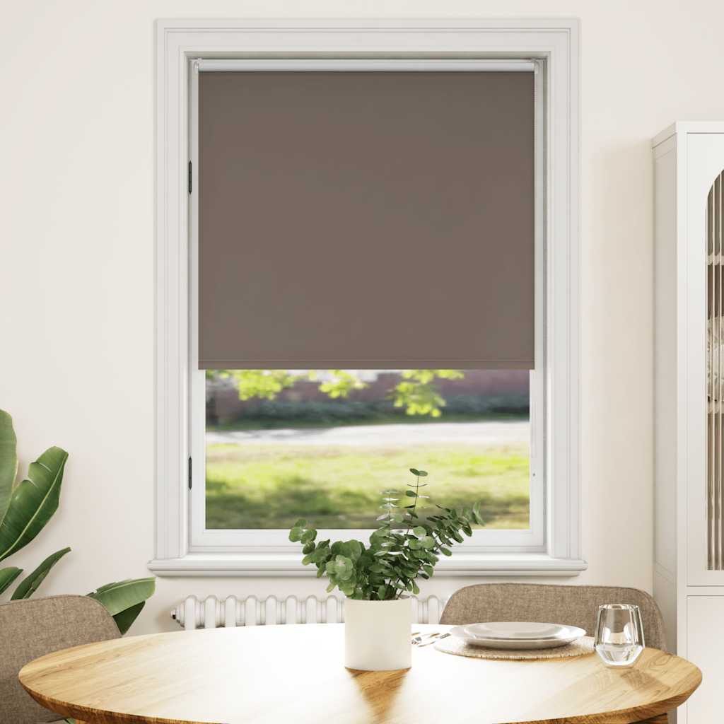 vidaXL rullegardin mørklægning 124,4x175 cm stofbredde 120 cm kaffe