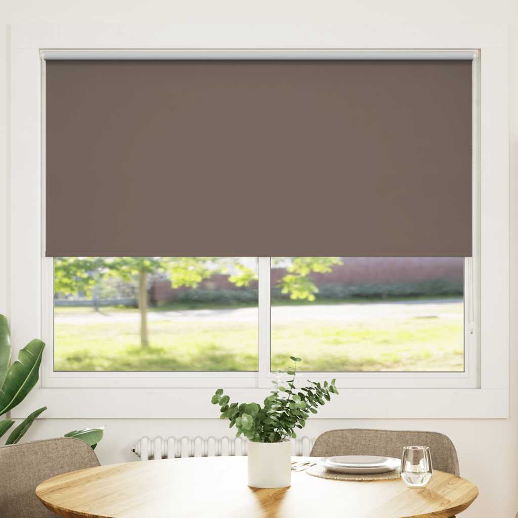vidaXL rullegardin mørklægning 144,4x175 cm stofbredde 140 cm kaffe