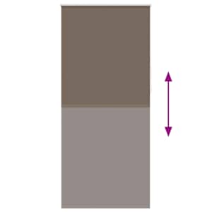Zatemňovací roleta 84,4 x 230 cm Šířka látky 80 cm kávová - obrázek 9