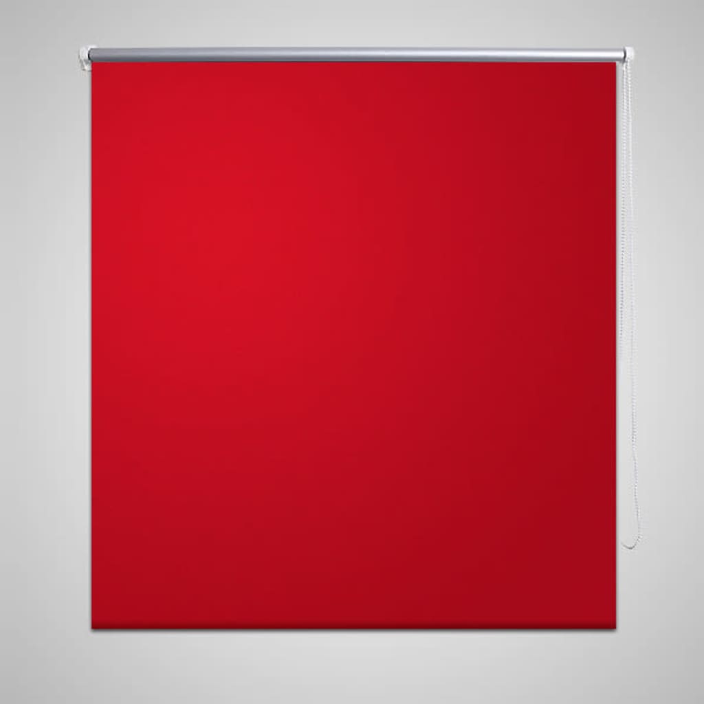 vidaXL mørklægningsrullegardin 80 x 230 cm rød