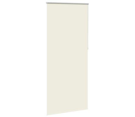 vidaXL Store enrouleur occultant 104,4 x 230 cm, largeur du tissu 100 cm, blanc cass&eacute;