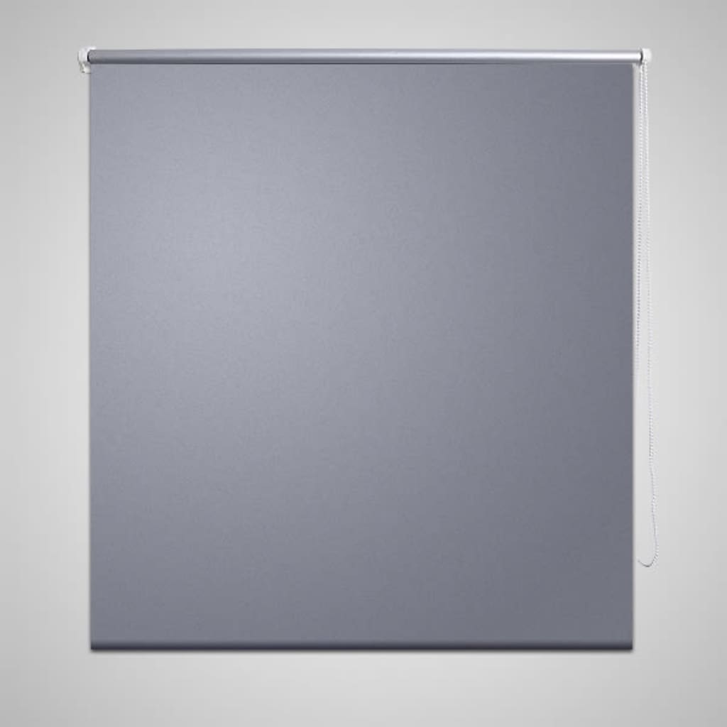 Mørklægningsrullegardin 140 x 230 cm grå