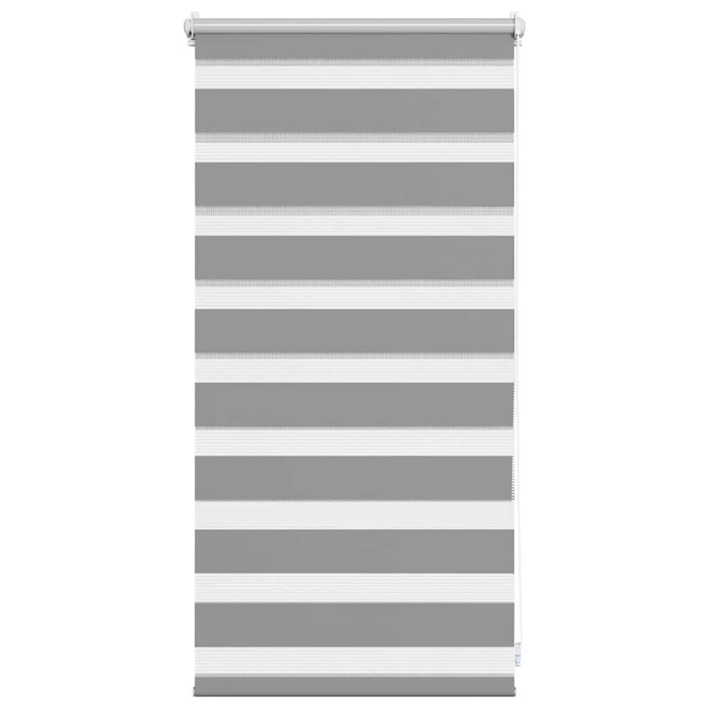 vidaXL Roleta den a noc / Zebra / Twinroll 40x100 cm šedá