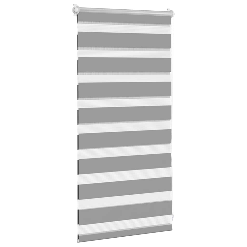 vidaXL Jaluzea tip zebra, 40 x 100 cm, gri
