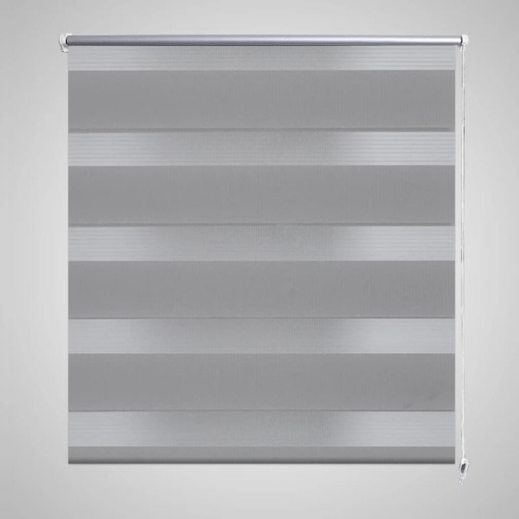 vidaXL Doppelrollo 40 x 100 cm grau