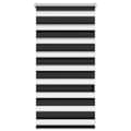 Estore de rolo 40 x 100 cm, linhas de zebra / Preto