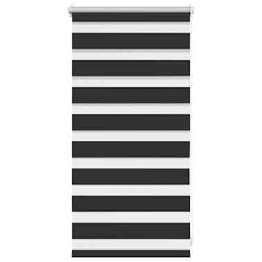 Estore de rolo 40 x 100 cm, linhas de zebra / Preto[2/6]