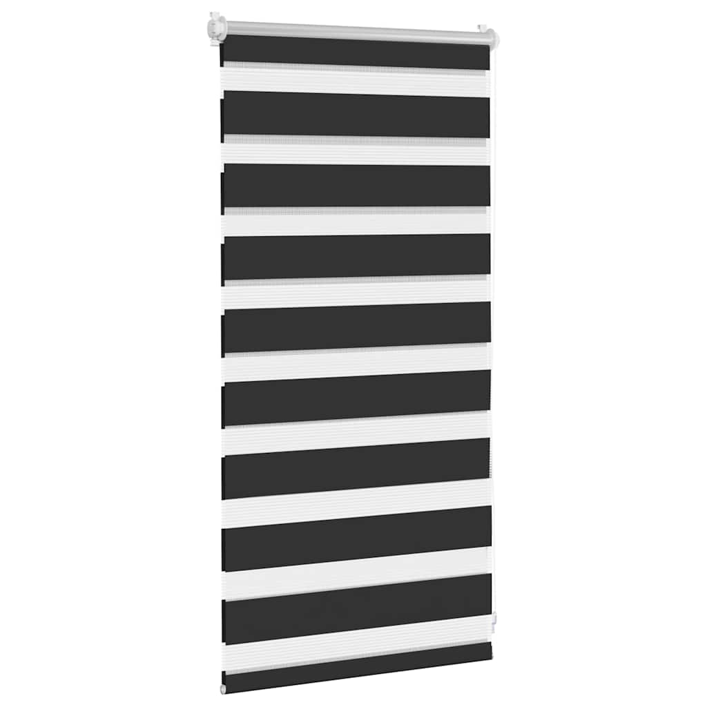 vidaXL Jaluzea opacă tip zebră, 40 x 100 cm, negru