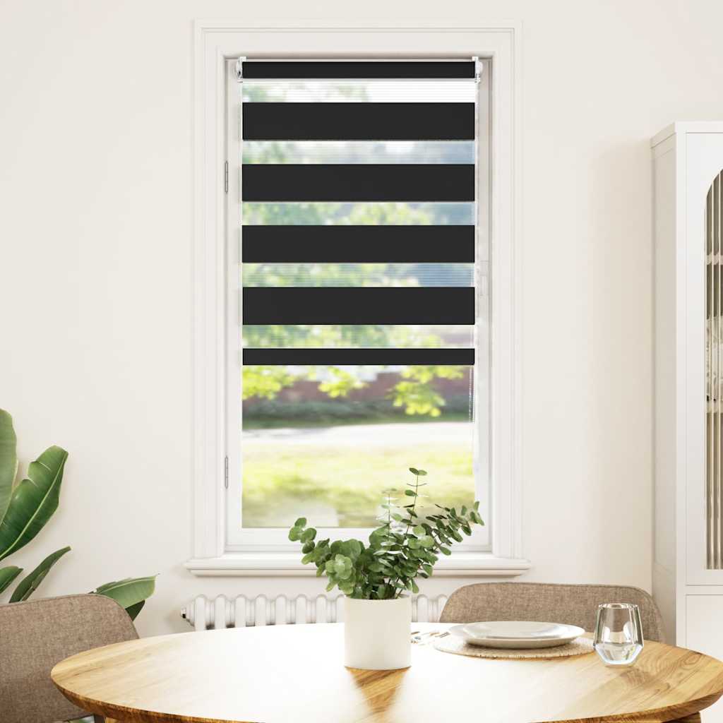Zebra Gardiner 40 x 100 cm Svart